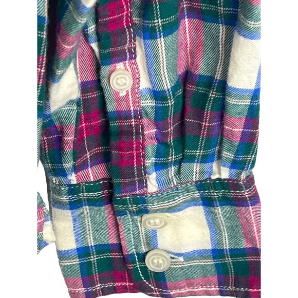 J Crew Top Womens XS Long Sleeve Button Down Shirt Plaid Pink Fall Casual Work - Picture 15 of 15